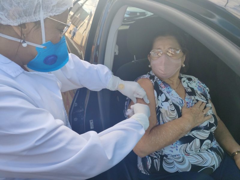 Vacina&ccedil;&atilde;o iniciou para idosos acima de 70 anos em Xanxer&ecirc; – Foto: Prefeitura de Xanxer&ecirc;/Divulga&ccedil;&atilde;o