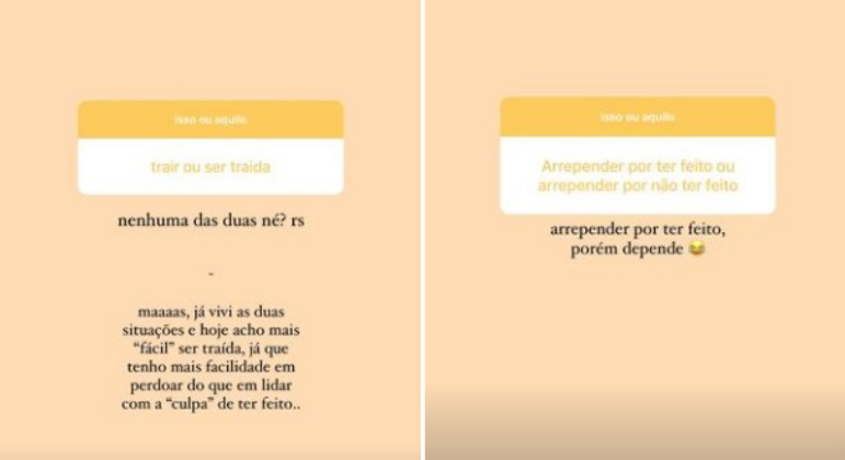 Yá Burihan diz que acha ‘mais fácil’ ser traída – Foto: Foto: Reprodução/Instagram