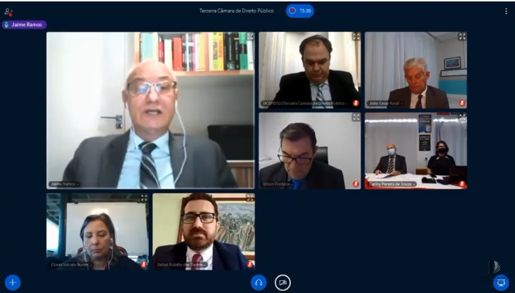 Sess&atilde;o da 3a C&acirc;mara de Direito P&uacute;blico do TJSC – Foto: Divulga&ccedil;&atilde;o/ND