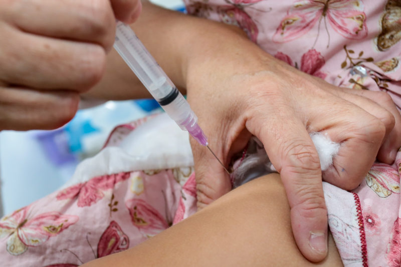 Vacinação contra gripe já imunizou 80 mil pessoas – Foto: Mauricio Vieira/ Secom / Divulgação/ ND