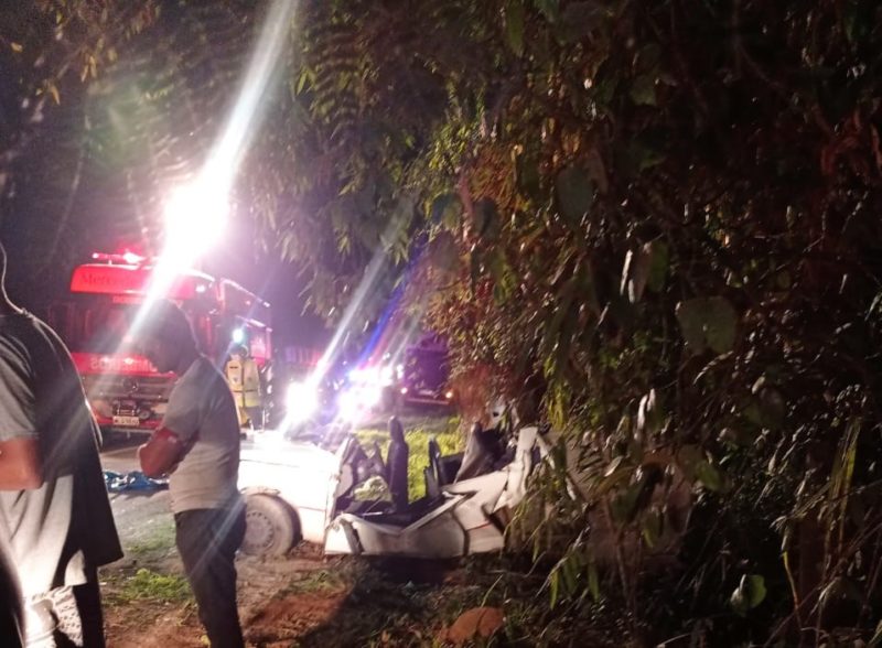 Acidente na BR-280 deixou quatro pessoas feridas – Foto: Redes sociais