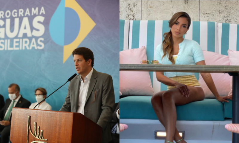 Anitta e Salles brigaram nesta quarta-feira (21) ap&oacute;s publica&ccedil;&atilde;o da cantora – Foto: Reprodu&ccedil;&atilde;o