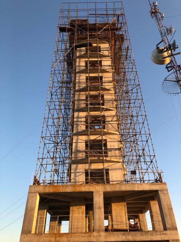 Intitulado Cristo Protetor de Encantado, o monumento terá um total de 43 metros de altura, somando a estátua com 37 metros e o pedestal de 6 metros, conforme a Associação Amigos de Cristo, criada para a construção da obra. – Foto: Associação Amigos de Cristo/Divulgação/ND