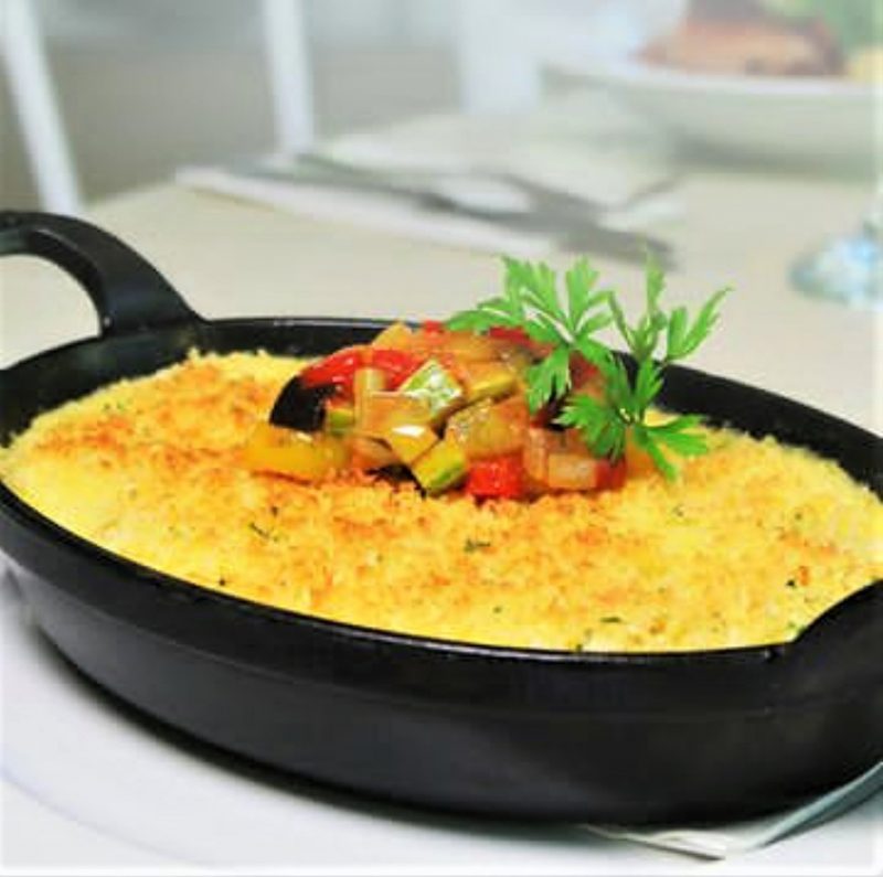 Bacalhau às natas: opção do Ammo Beach para a Sexta-feira Santa – Foto: Divulgação/ND