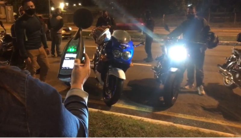 Em 2022 as for&ccedil;as de seguran&ccedil;a chegaram a fazer uma blitz do sossego, para fiscalizar motos que circulam irregularmente – Foto: Divulga&ccedil;&atilde;o/ND