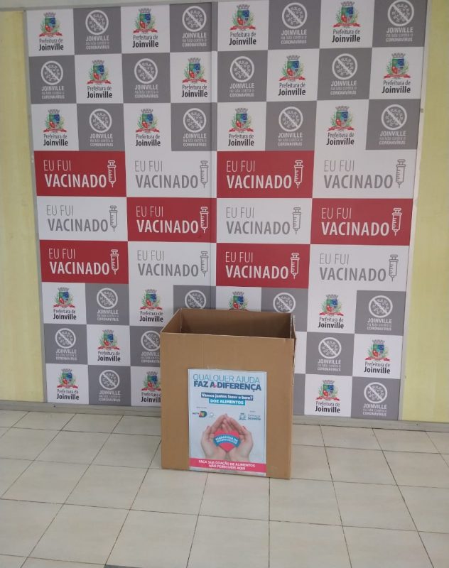 caixa para doar alimentos
