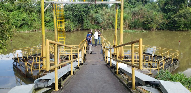 Novo equipamento deve aumentar captação de água que abastece Itajaí e Navegantes – Foto: Semasa/Divulgação