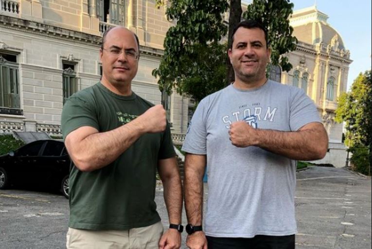 Governador afastado do Rio de Janeiro, Wilson Witzel ao lado do irm&atilde;o, preso em opera&ccedil;&atilde;o no estado vizinho – Foto: Arquivo Pessoal/Instagram/divulga&ccedil;&atilde;o