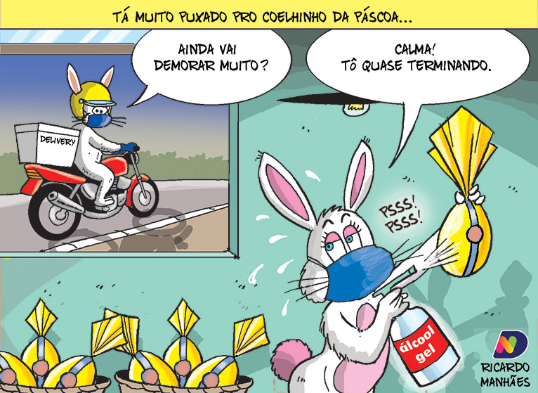 Confira a charge especial para esta Páscoa