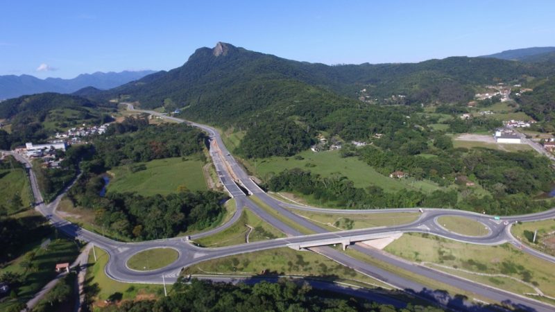 Contorno Vi&aacute;rio avan&ccedil;a de forma significativa – Foto: Arteris Litoral Sul/divulga&ccedil;&atilde;o