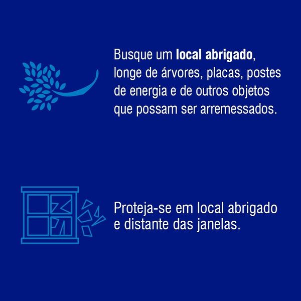 Defesa Civil alerta para cuidados a serem tomadas durante rajadas de vento – Foto: Defesa Civil/Divulgação/ND
