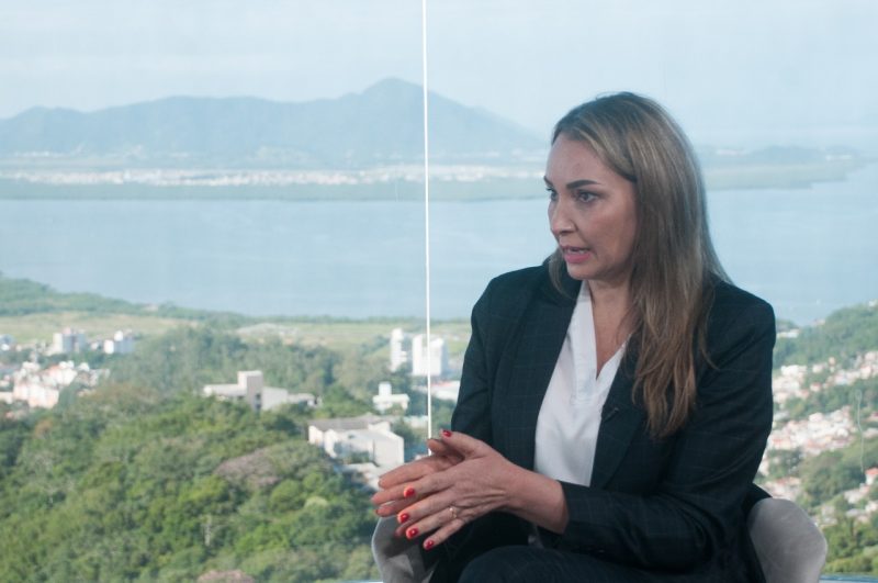 Daniela Reinehr concedeu entrevista ao Grupo ND nesta terça-feira – Foto: Leo Munhoz/ND