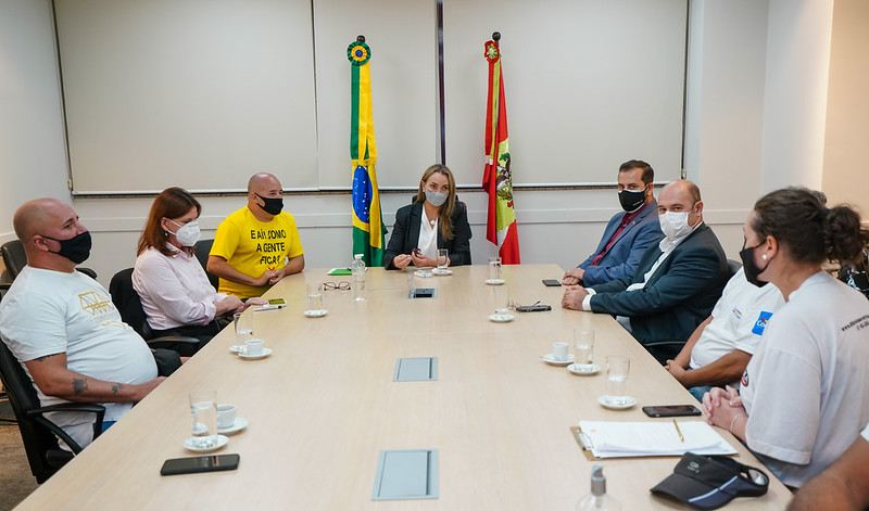 Carmen Zanotto e Daniela Reinehr com o setor de eventos