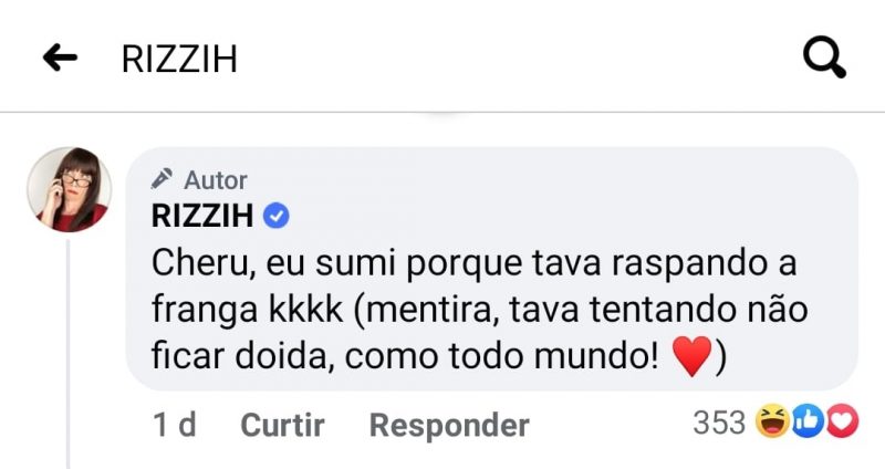 Raspando a franga? D&eacute;te Pexera esclarece o sumi&ccedil;o das redes sociais – Foto: Reprodu&ccedil;&atilde;o Facebook