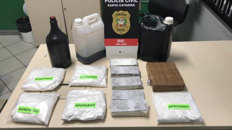 Provas apreendidas pela Polícia Civil
