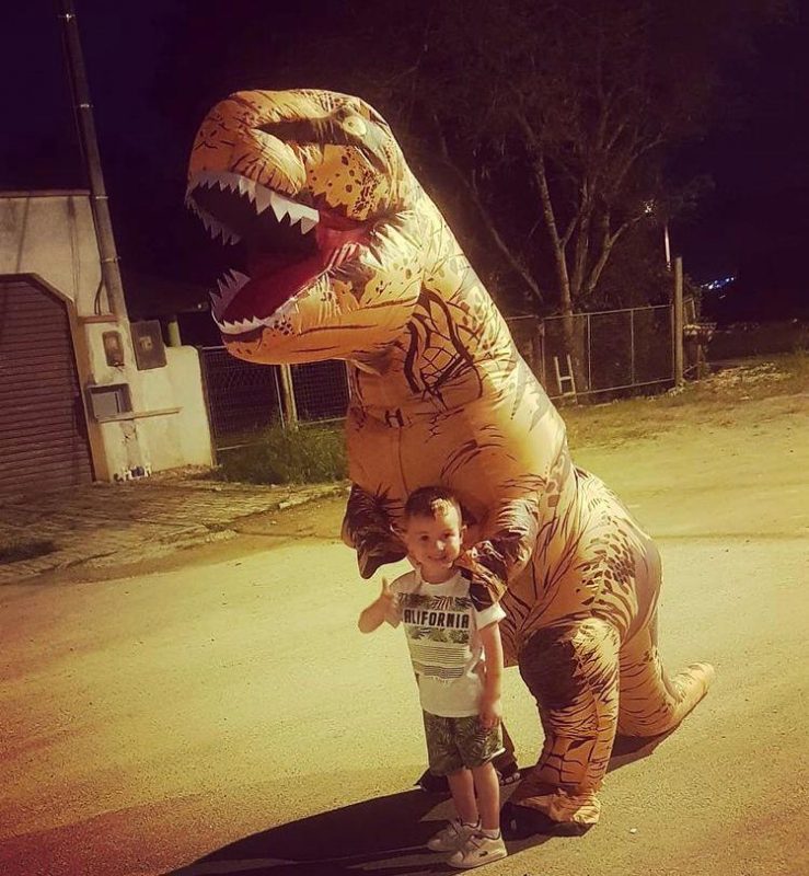 A primeira fantasia foi comprada em 2019 pelo chaveiro – Foto: Arquivo pessoal/Divulga&ccedil;&atilde;o