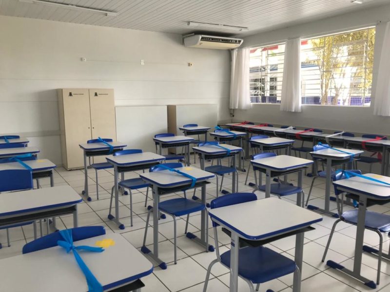 Segundo Prefeitura, aulas remotas motivaram o aumento das cotas de impressão &#8211; Foto: Luana Amorim/ND