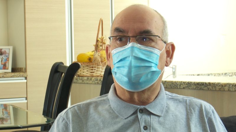 Euclides passou cerca de 120 dias internado na UTI em Joinville por causa da Covid-19 – Foto: Gladionor Ramos/NDTV