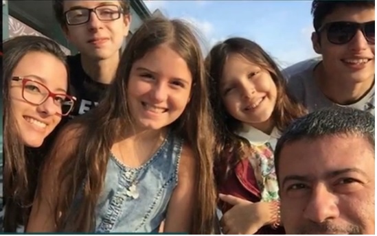 Filhos de Tom Veiga&nbsp; – Foto: Reprodu&ccedil;&atilde;o TV