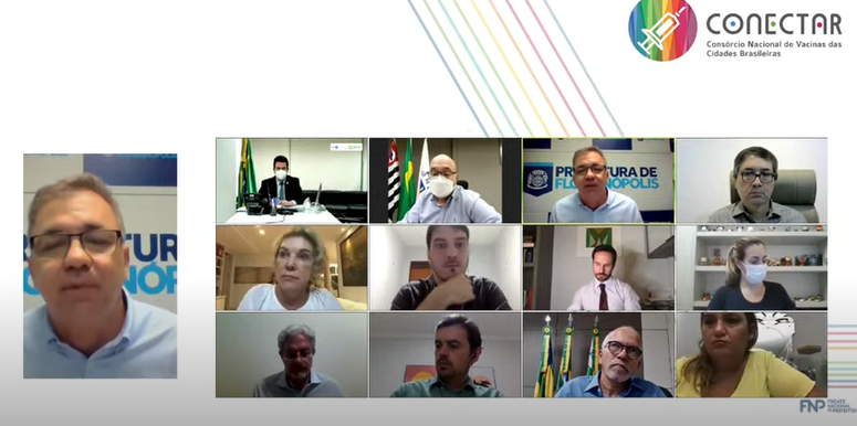 Reunião foi realizada nesta segunda-feira (19) por meio de videoconferência – Foto: Reprodução