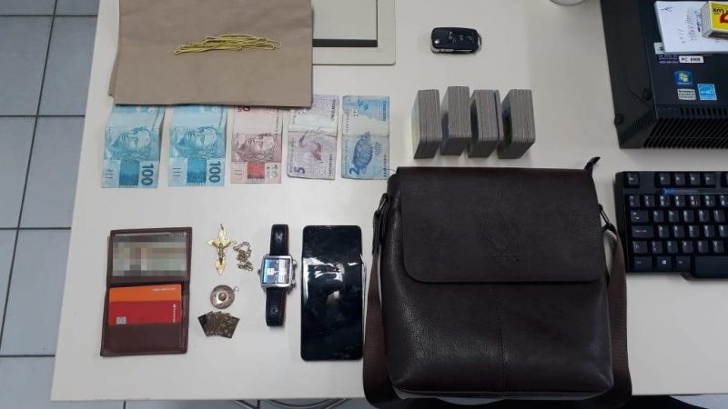 Polícia apreendeu objetos utilizados no crime – Foto: Divulgação/Polícia Civil
