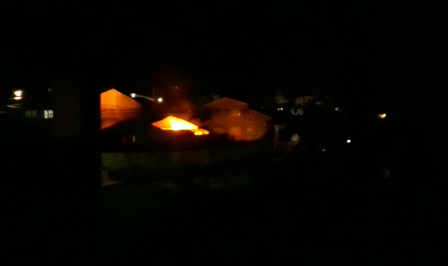 Proporção do incêndio assustou moradores da região – Foto: Reprodução