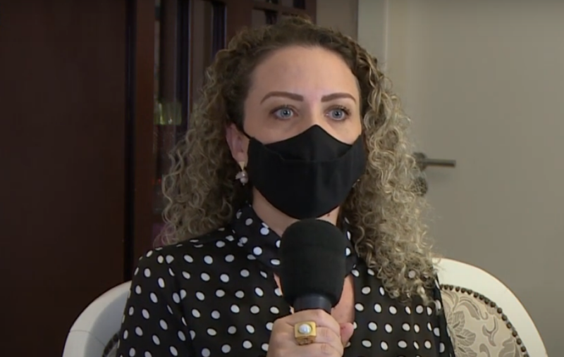 Pai de Leize Magalh&atilde;es Cordeiro estava internado no hospital e precisou do exame – Foto: Reprodu&ccedil;&atilde;o/NDTV RecordTV