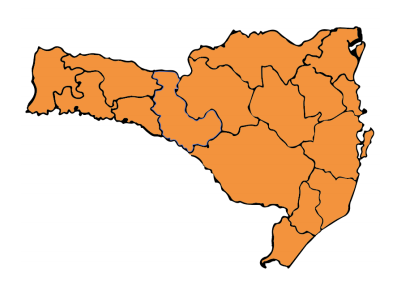 Mapa mostra mais uma vez todas as regiões no nível grave na transmissibilidade – Foto: SES/Divulgação