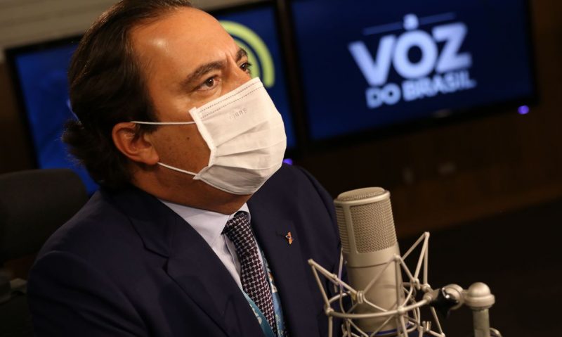 O presidente da Caixa Econ&ocirc;mica Federal, Pedro Guimar&atilde;es, participou nesta sexta-feira (9) do programa A Voz do Brasil – Foto: Marcello Casal JrAg&ecirc;ncia Brasil/ND