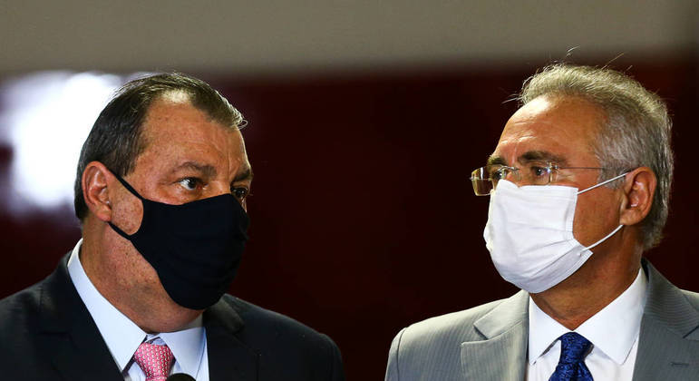 Omar Azis e Renan Calheiros devem definir como serão as primeiras sessões da CPI da Covid – Foto: Marcelo Camargo / Agência Brasil