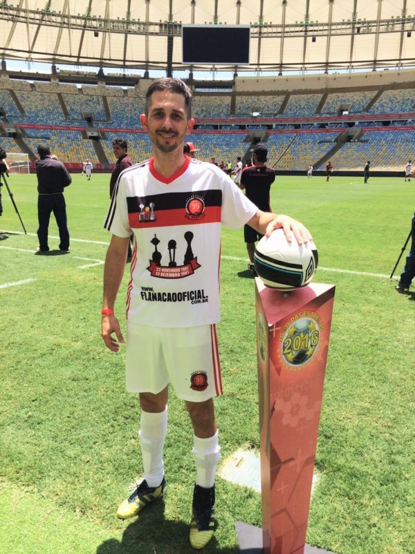 Em dezembro de 2016, Marcelo joga sua primeira partida no Maracan&atilde;, preliminar do Jogo das Estrelas – Foto: Divulga&ccedil;&atilde;o/ND