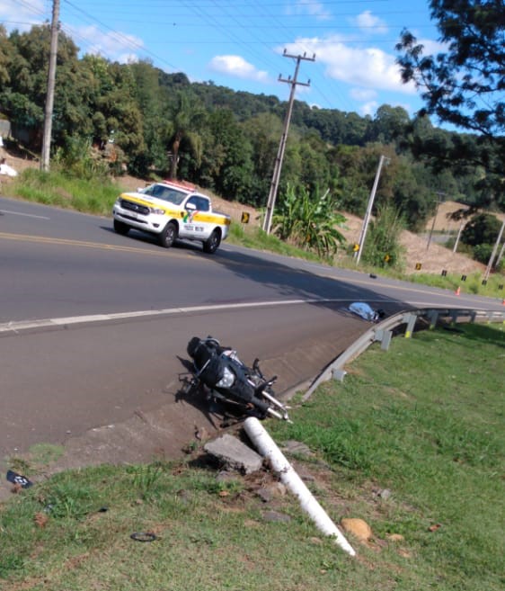 Acidente ocorreu no começo da tarde desta terça-feira (20). – Foto: Reprodução