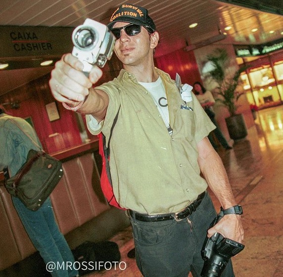 Foto foi tirada no hotel, depois do passeio inusitado – Foto: MRossi/Instagram/Reprodução