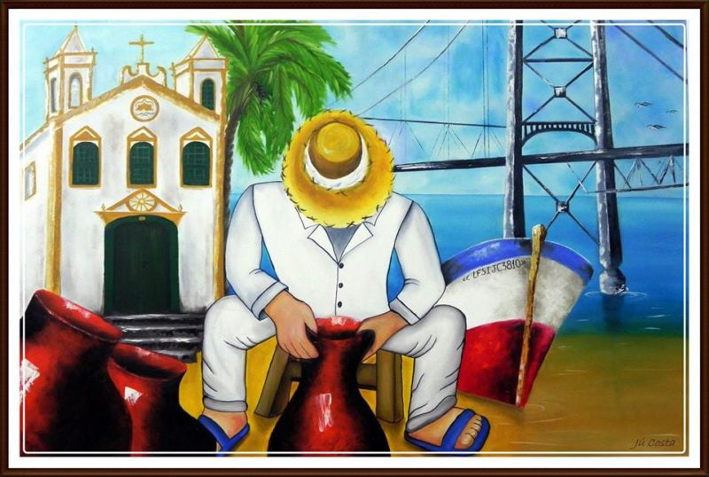 Artista Jú Costa vai expor obra que retrata a cultura de Florianópolis e São José – Foto: Jú Costa/Divulgação/ND