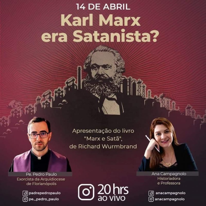 Padre exorcista de SC participa de evento que discute satanismo na obra de Karl Marx