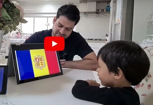 Pedrinho mostra as habilidades de memoriza&ccedil;&atilde;o ao pai Adan Lenharo – Foto: RIC Mais/Divulga&ccedil;&atilde;o