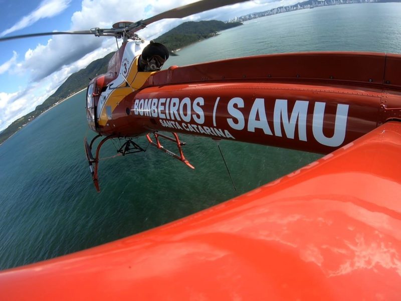 Bombeiros e Marinha do Brasil realizaram buscas, mas n&atilde;o encontraram o homem – Foto: Corpo de Bombeiros Militar/Divulga&ccedil;&atilde;o
