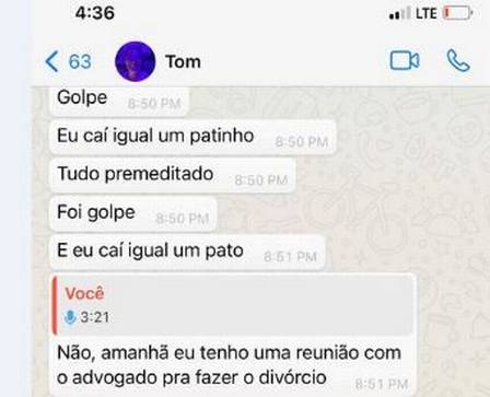 Tom Veiga diz que “caiu igual um patinho” – Foto: Divulgação/ND