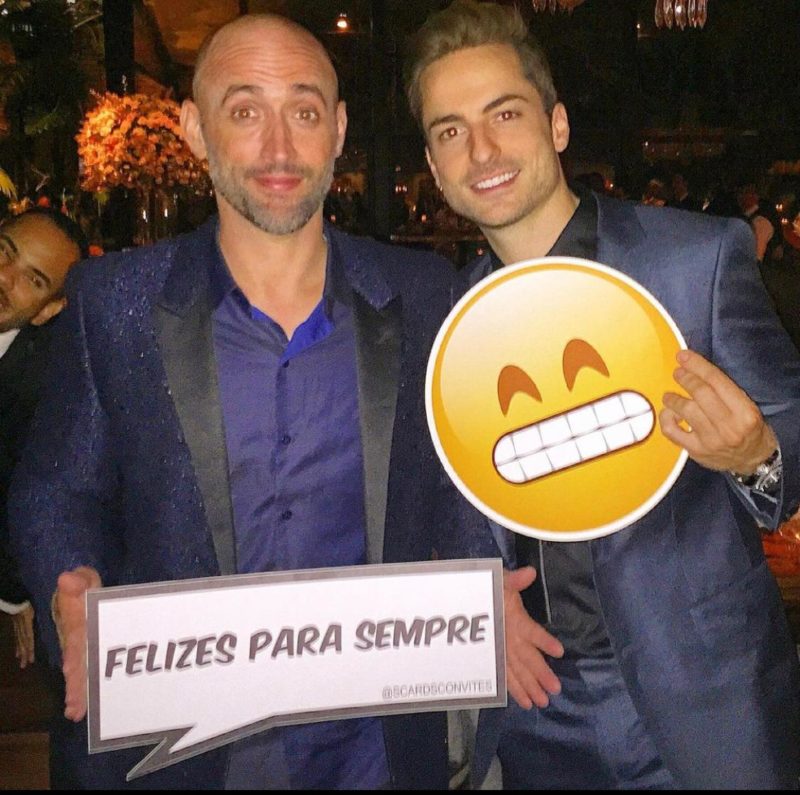 Paulo Gustavo com o marido Thales