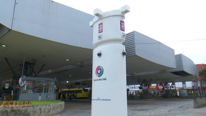 Totem tem câmeras de alta resolução que capturam imagens em 360 graus – Foto: Marcelo Thomazelli/NDTV