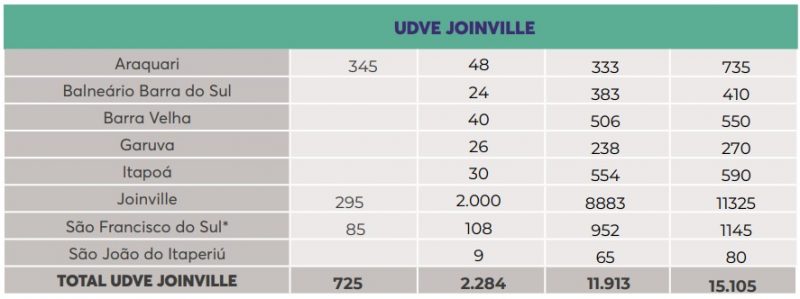 Vacinas para a regional de Joinville – Foto: DIVE