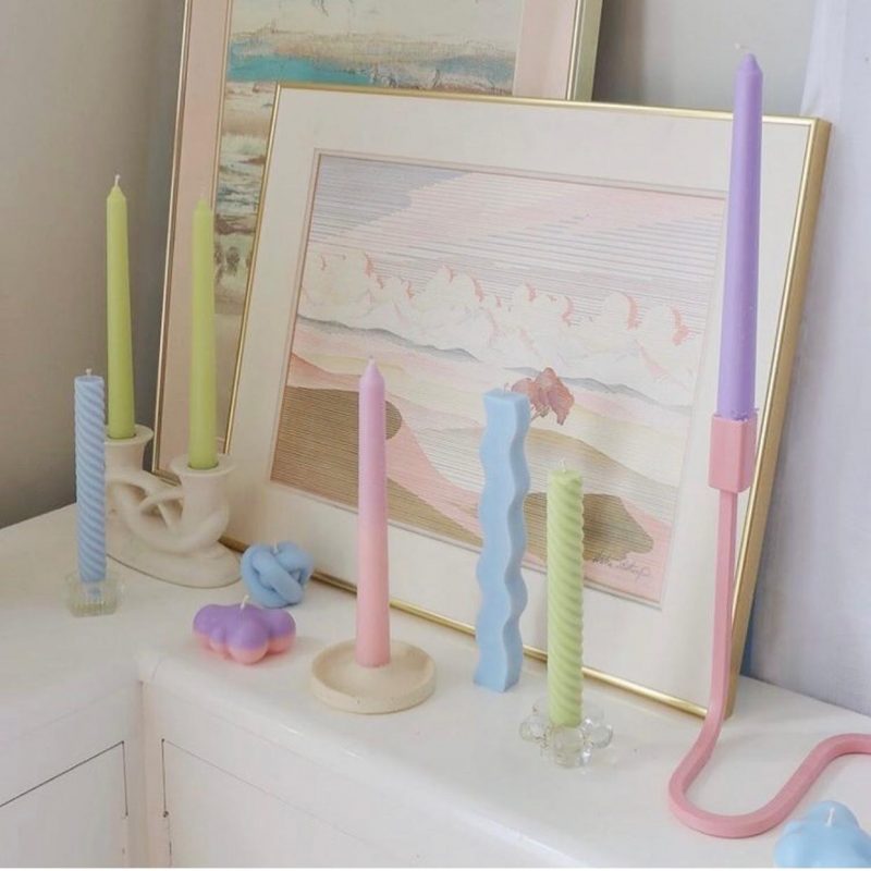 Velas funs coloridas e decorativas; – Reprodução / Instagram _homedreaming/ ND