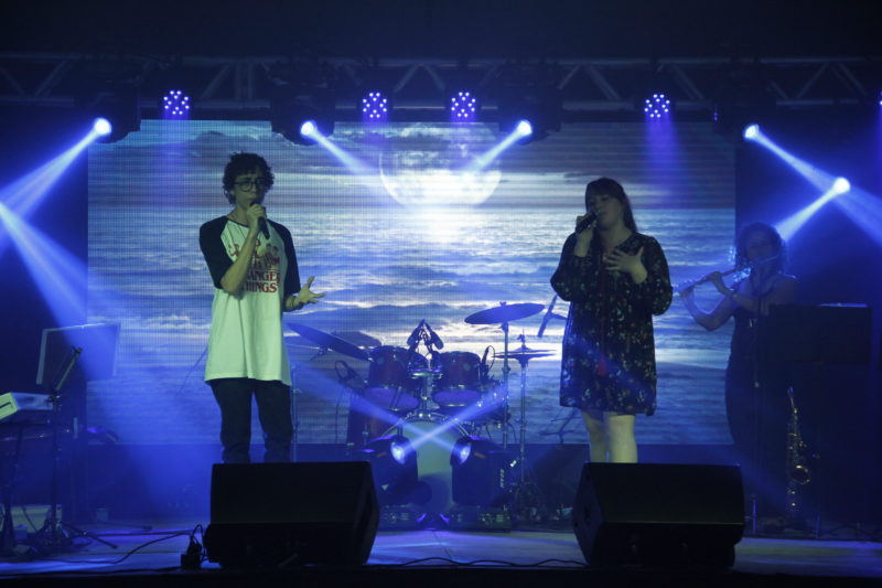 Festival de Canto também é realizado durante da Feira do Livro em Timbó – Foto: Waldemar Neto