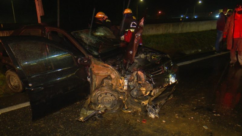 Acidente ocorreu &agrave;s margens da BR-101 – Foto: Ricardo Alves/NDTV