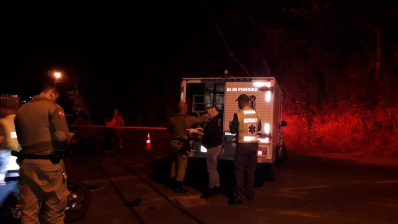 Duas pessoas morreram após grave acidente entre duas motocicletas em Gaspar, no Médio Vale do Itajaí – Foto: Divulgação/Corpo de Bombeiros
