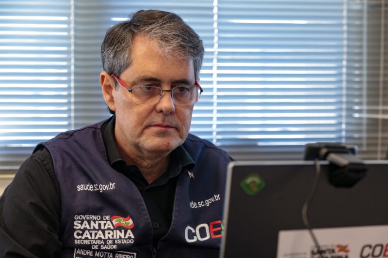André Motta Ribeiro, secretário da Saúde de SC, garante: ‘eventos-teste estão mantidos em SC’ – Foto: Maurício Vieira/Divulgação/Secom/ND