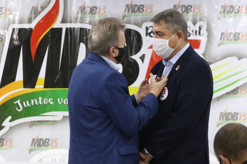 Ant&iacute;dio Lunelli e Celso Maldaner demonstraram aproxima&ccedil;&atilde;o durante eventos do MDB no fim de semana – Foto: Divulga&ccedil;&atilde;o