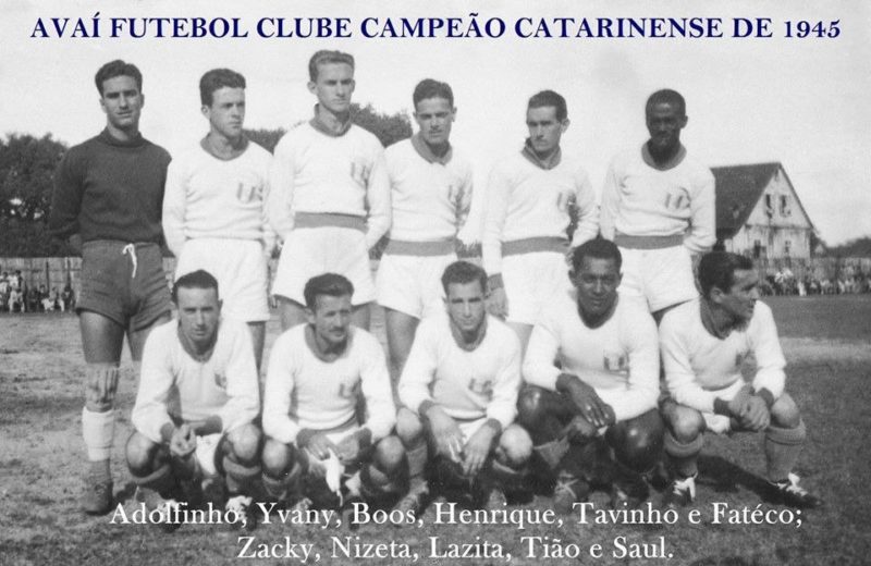Avaí campeão catarinense em 1945 &#8211; Foto: Reprodução/Redes Sociais