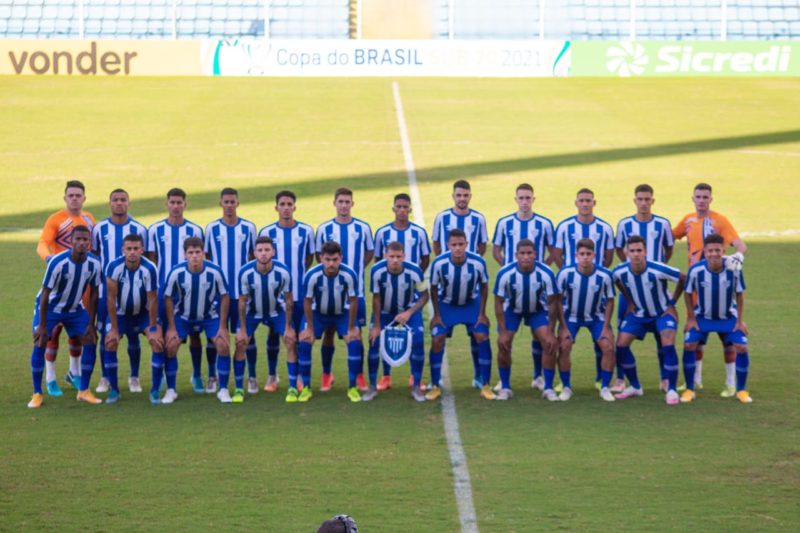 Ava&iacute; sub-20. Vit&oacute;ria diante do Palmeiras na Ressacada. – Foto: Fabiano Rateke / Ava&iacute; F.C.
