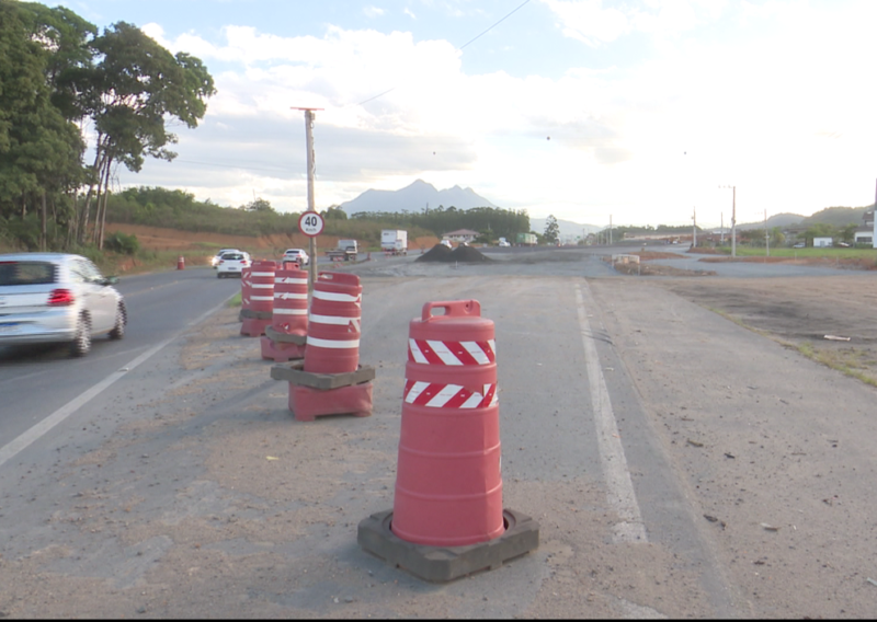 BR 280 Trevo entre o traçado novo e o antigo - Guaramirim/SC - confiram  como andam as obras 